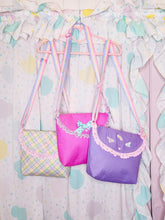 Load image into Gallery viewer, Pastel lattice purse, fairy spank kei Lady Lovely Locks floral trellis