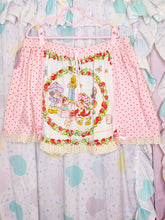 Load image into Gallery viewer, Strawberry Shortcake drawstring skirt, 80s fairy spank kei, size XL/2X