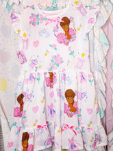 Load image into Gallery viewer, 90s doll upcycled sack dress, 80s fairy spank kei size Large