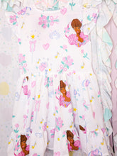 Load image into Gallery viewer, 90s doll upcycled sack dress, 80s fairy spank kei size Large