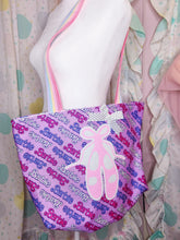 Load image into Gallery viewer, 90s doll tote bag, fairy spank kei, 80s retro ballet slipper