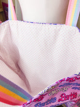 Load image into Gallery viewer, 90s doll tote bag, fairy spank kei, 80s retro ballet slipper