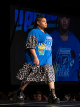 Load image into Gallery viewer, Arcade Gaming Zone t-shirt dress, retro soda sequin french fries, size 2X