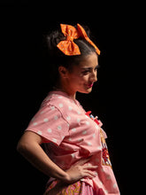 Load image into Gallery viewer, Mall food court patchwork pants, memphis print, pizza pretzel french fries, size Medium