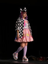 Load image into Gallery viewer, Iridescent French fry sequin skirt, 80s fairy spank kei decora, size Medium