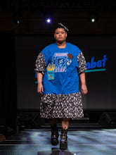 Load image into Gallery viewer, Arcade Gaming Zone t-shirt dress, retro soda sequin french fries, size 2X