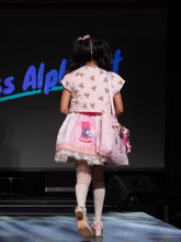 Load image into Gallery viewer, Pink polka dot teddy bear skirt, 80s fairy spank kei, size Medium