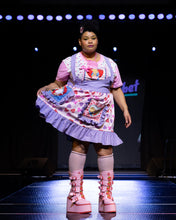 Load image into Gallery viewer, Lovecore lollipop fairy spank kei jumper skirt, size L