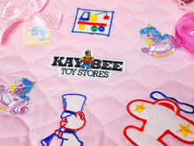 Load image into Gallery viewer, Pink quilted Kay Bee Toy store tote bag, fairy spank kei, 80s 90s retro mall