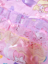 Load image into Gallery viewer, Quilted My Melody tote bag, pastel iridescent lace