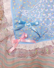 Load image into Gallery viewer, Pink blue stripe goose boxy top, geese iridescent lace t shirt size 2X