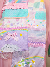 Load image into Gallery viewer, Fairy Spank Kei patchwork pastel scarf, pastel rainbow unicorn