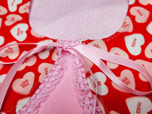 Load image into Gallery viewer, Red Conversation Hearts detachable collar, Valentine's day, galentine gift