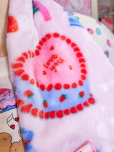 Load image into Gallery viewer, Pink/red heart cake lovecore scarf, Valentine&#39;s Day accessories