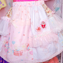 Load image into Gallery viewer, Lovecore maximalist tulle ruffle sweet lolita skirt, size XL