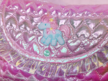Load image into Gallery viewer, Iridescent heart quilted purse, fairy spank kei unicorn