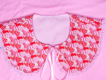 Load image into Gallery viewer, Pink red heart cookie detachable collar, lovecore valentine&#39;s day