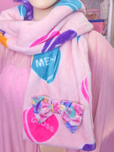 Load image into Gallery viewer, Insult conversation hearts lovecore scarf, Valentine&#39;s Day