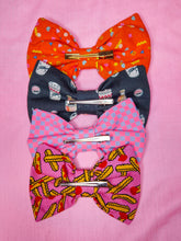 Load image into Gallery viewer, Pink french fry hair bow, fairy spank kei, retro 80s 90s mall food court