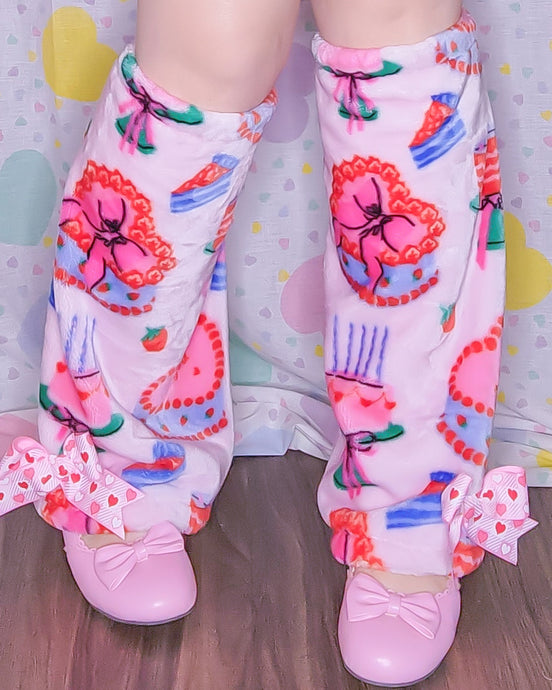 Lovecore heart cake legwarmers,valentine's day