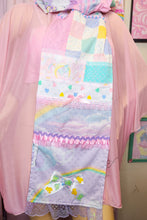 Load image into Gallery viewer, Fairy Spank Kei patchwork pastel scarf, pastel rainbow unicorn
