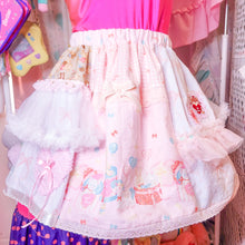 Load image into Gallery viewer, Lovecore maximalist tulle ruffle sweet lolita skirt, size XL