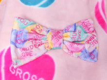 Load image into Gallery viewer, Insult conversation hearts lovecore scarf, Valentine&#39;s Day