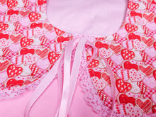 Load image into Gallery viewer, Pink red heart cookie detachable collar, lovecore valentine&#39;s day