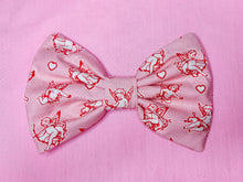 Load image into Gallery viewer, Pink cupid hair bow, lovecore galentine gift, Valentine's Day