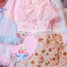 Load image into Gallery viewer, Lovecore maximalist tulle ruffle sweet lolita skirt, size XL