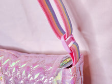 Load image into Gallery viewer, Iridescent heart quilted purse, fairy spank kei unicorn