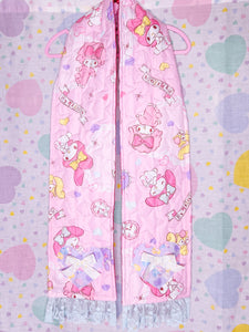 My Melody quilted  pink scarf