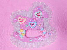 Load image into Gallery viewer, Rocking horse Valentine lovecore 2-way clip, sweet lolita