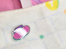 Load image into Gallery viewer, shiny acrylic pink boombox pin