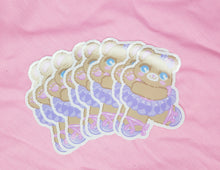 Load image into Gallery viewer, shiny stickers featuring a 90&#39;s ballerina bear