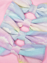 Load image into Gallery viewer, Pastel rainbow hair bow