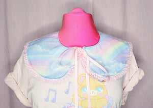 Pastel rainbow detachable collar, fairy spank kei