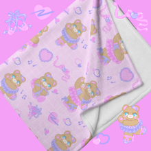 Load image into Gallery viewer, pink ballerina bear blankets