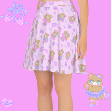Load image into Gallery viewer, pink ballerina bear skater skirts